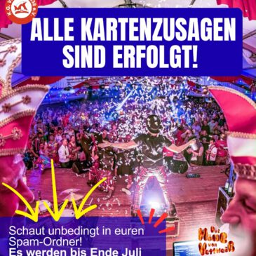 Kartenvergabe abgeschlossen✅
